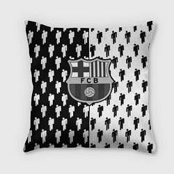 Подушка квадратная Barcelona спортивный паттерн, цвет: 3D-принт