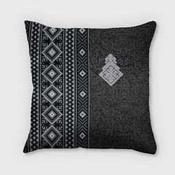 Подушка квадратная Славянский орнамент Макошь, цвет: 3D-принт