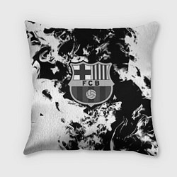 Подушка квадратная Juventus белый дым, цвет: 3D-принт