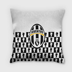 Подушка квадратная Juventus болельщики паттерн, цвет: 3D-принт