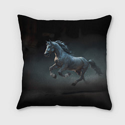 Подушка квадратная Конь бегун, цвет: 3D-принт