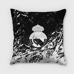 Подушка квадратная Реал Мадрид краски текстура, цвет: 3D-принт