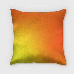 Подушка квадратная Color orange red, цвет: 3D-принт