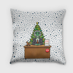 Подушка квадратная Я устал я ухожу - новогодний мем 2026, цвет: 3D-принт
