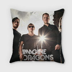 Подушка квадратная Imagine Dragons, цвет: 3D-принт