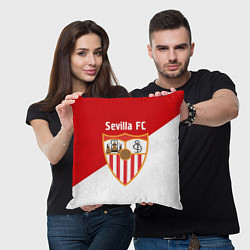 Подушка квадратная Sevilla FC, цвет: 3D-принт — фото 2
