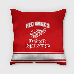 Подушка квадратная Detroit red wings, цвет: 3D-принт