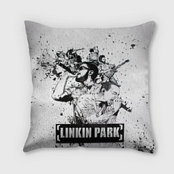 Подушка квадратная Linkin Park, цвет: 3D-принт