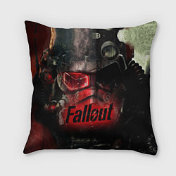 Подушка квадратная Fallout Red, цвет: 3D-принт