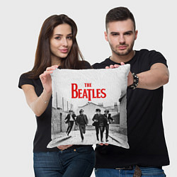 Подушка квадратная The Beatles: Break, цвет: 3D-принт — фото 2