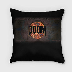 Подушка квадратная DOOM Fire, цвет: 3D-принт