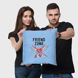 Подушка квадратная Friendzone, цвет: 3D-принт — фото 2