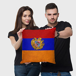 Подушка квадратная Армения, цвет: 3D-принт — фото 2