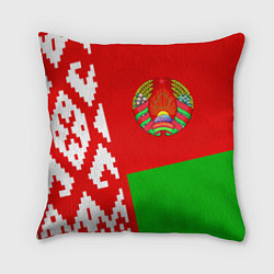 Подушка квадратная Патриот Беларуси, цвет: 3D-принт