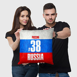 Подушка квадратная Russia: from 38 цвета 3D-принт — фото 2