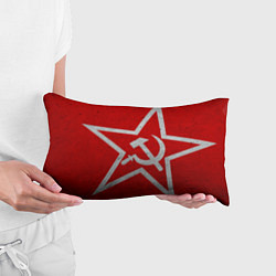 Подушка-антистресс Флаг СССР: Серп и Молот, цвет: 3D-принт — фото 2