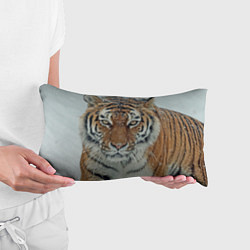 Подушка-антистресс Тигр в снегу, цвет: 3D-принт — фото 2