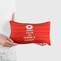Подушка-антистресс Keep Calm & Gimme a donut, цвет: 3D-принт — фото 2