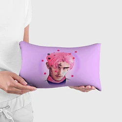 Подушка-антистресс Lil Peep: Pink Edition, цвет: 3D-принт — фото 2