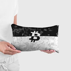 Подушка-антистресс Bitcoin: Poly Style, цвет: 3D-принт — фото 2