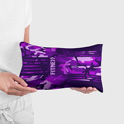 Подушка-антистресс Fitness: Camo Violet, цвет: 3D-принт — фото 2