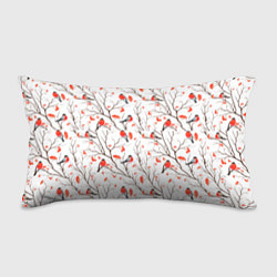 Подушка-антистресс Снегири в зимнем лесу, цвет: 3D-принт