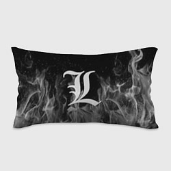 Подушка-антистресс L letter flame gray, цвет: 3D-принт