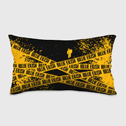 Подушка-антистресс BILLIE EILISH: Yellow & Black Tape, цвет: 3D-принт