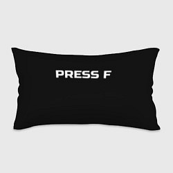 Подушка-антистресс Футболка с надписью PRESS F, цвет: 3D-принт