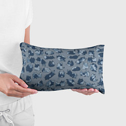 Подушка-антистресс Камуфляж с котиками серо-голубой, цвет: 3D-принт — фото 2