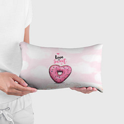 Подушка-антистресс Пончик сердечко, цвет: 3D-принт — фото 2