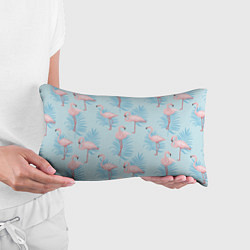 Подушка-антистресс Арт с розовым фламинго, цвет: 3D-принт — фото 2