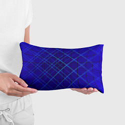 Подушка-антистресс Сине-черная геометрия 3D, цвет: 3D-принт — фото 2
