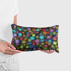 Подушка-антистресс Разноцветные вирусы, цвет: 3D-принт — фото 2
