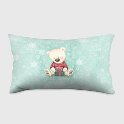 Подушка-антистресс Медвежонок с подарком, цвет: 3D-принт
