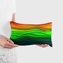 Подушка-антистресс Цветные волны, цвет: 3D-принт — фото 2