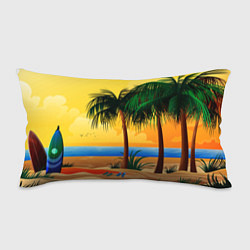 Подушка-антистресс Пляж, цвет: 3D-принт