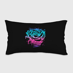 Подушка-антистресс Неоновая Роза Neon Rose, цвет: 3D-принт