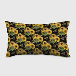 Подушка-антистресс Fashion Sunflowers and bees, цвет: 3D-принт