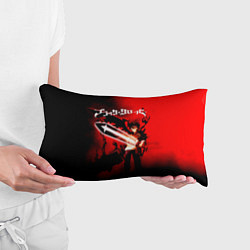 Подушка-антистресс Чёрный Аста красный туман, цвет: 3D-принт — фото 2