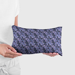 Подушка-антистресс Сине-фиолетовый цветочный узор, цвет: 3D-принт — фото 2