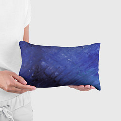 Подушка-антистресс Синие акварельные мазки, цвет: 3D-принт — фото 2