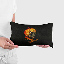 Подушка-антистресс Helloween череп тыква scull pumkin, цвет: 3D-принт — фото 2