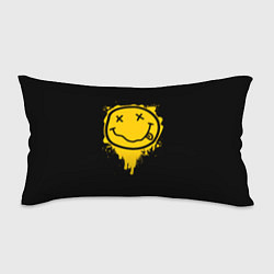 Подушка-антистресс NIRVANA LOGO SMILE, БРЫЗГИ КРАСОК, цвет: 3D-принт
