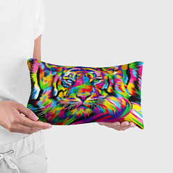 Подушка-антистресс Тигр в стиле поп-арт, цвет: 3D-принт — фото 2
