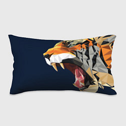 Подушка-антистресс Пасть тигра в мозаике, цвет: 3D-принт