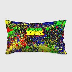 Подушка-антистресс Friday Night Funkin Logo Acid Style, цвет: 3D-принт