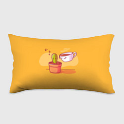 Подушка-антистресс Кактус и кружка с кофе, цвет: 3D-принт