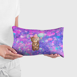 Подушка-антистресс День Рождения - Медвежонок с шариками, цвет: 3D-принт — фото 2