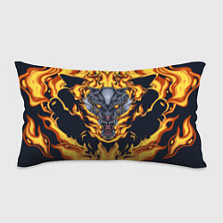 Подушка-антистресс Маска тигра в огне, цвет: 3D-принт